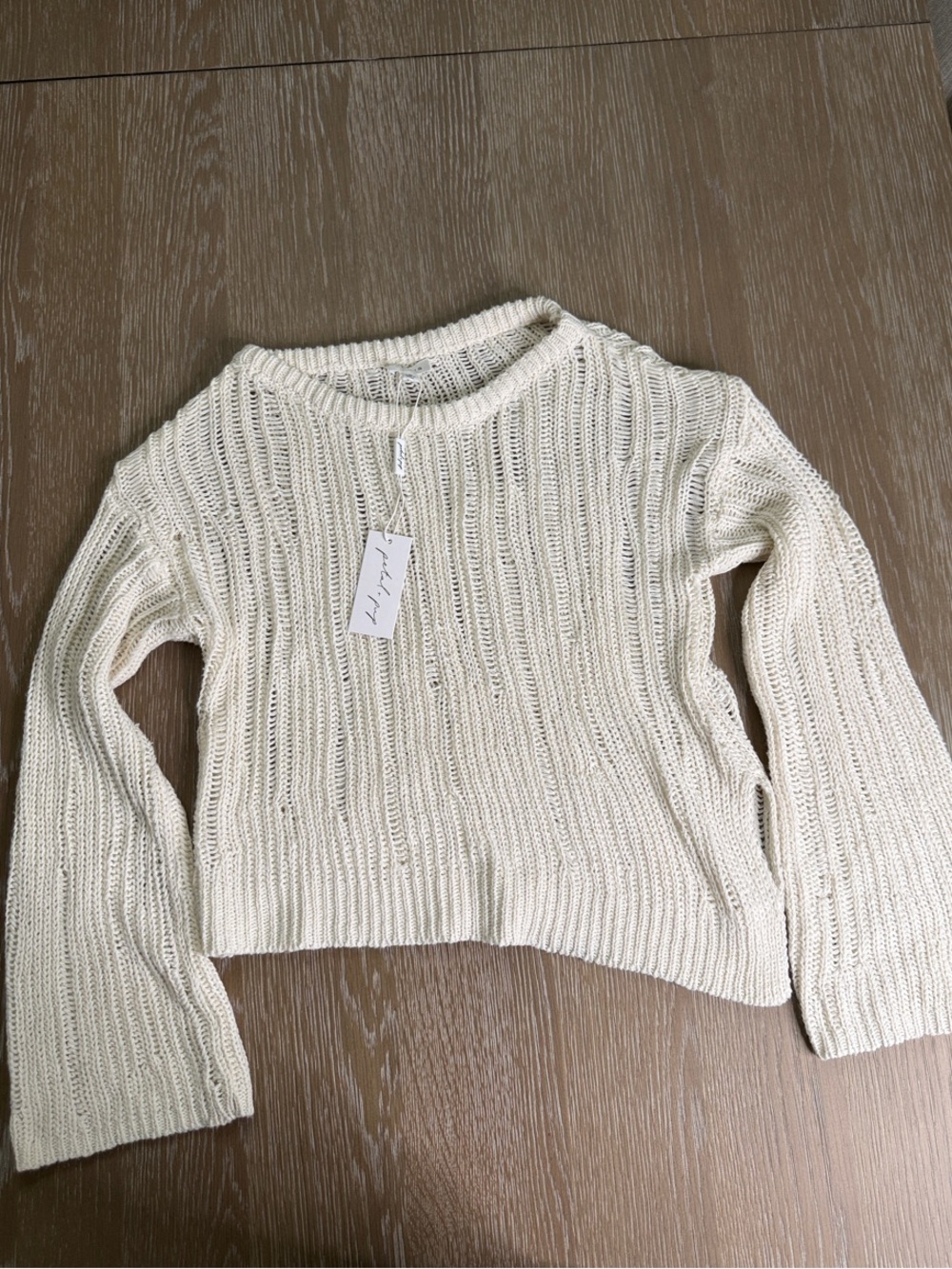 NWT petal and pup Knit Women's Sweater - Ribbed, Distressed + asymmetrical